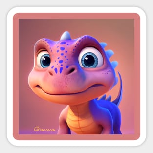 Baby Dinosaur Dino Bambino - Gianna Sticker